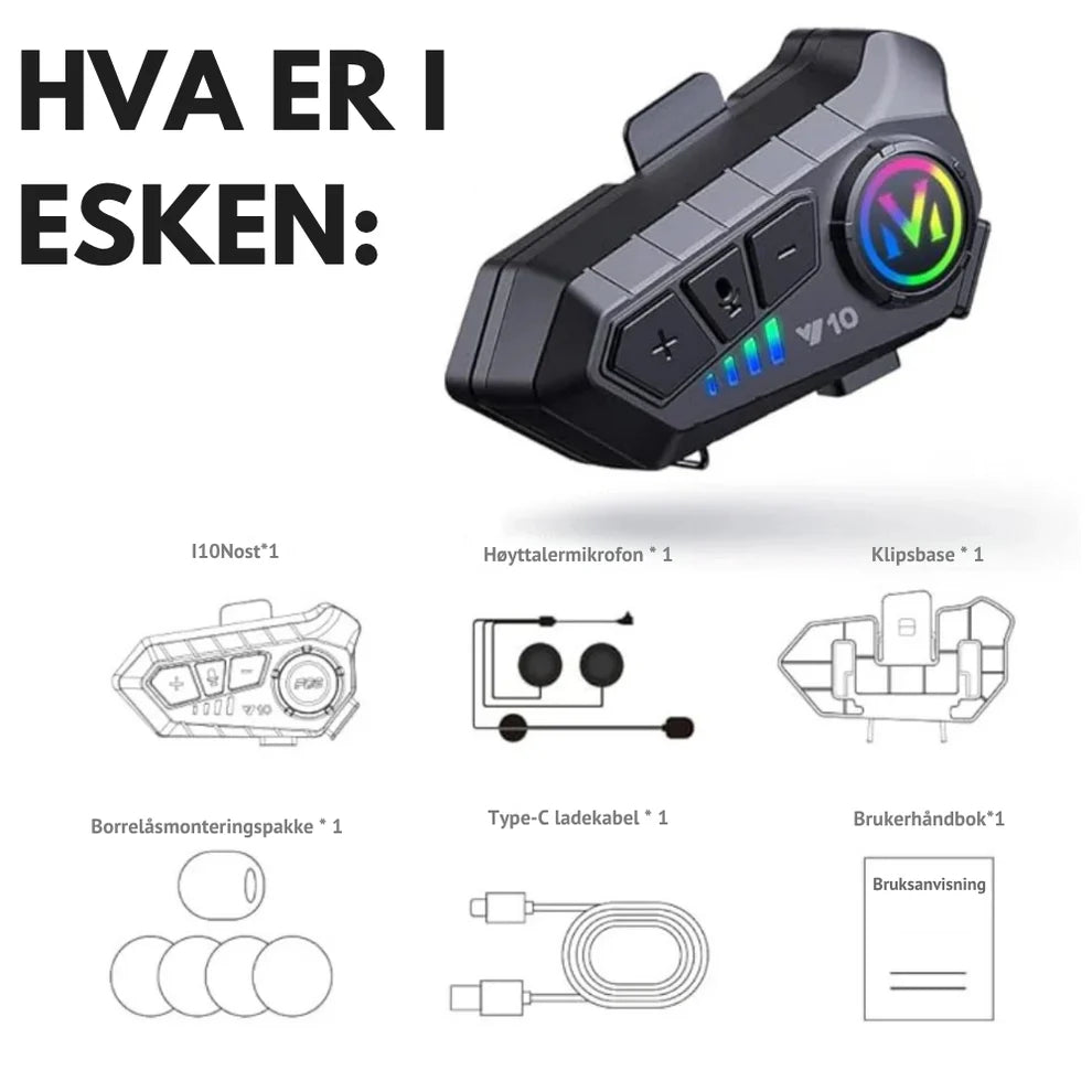 Bluetooth Intercom V10