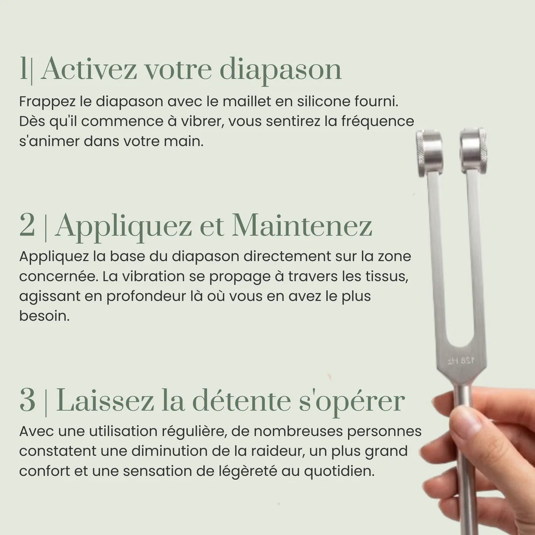 Diapason 128Hz للعلاج بالاهتزاز