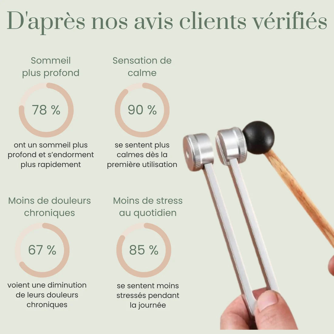 Diapason 128Hz للعلاج بالاهتزاز