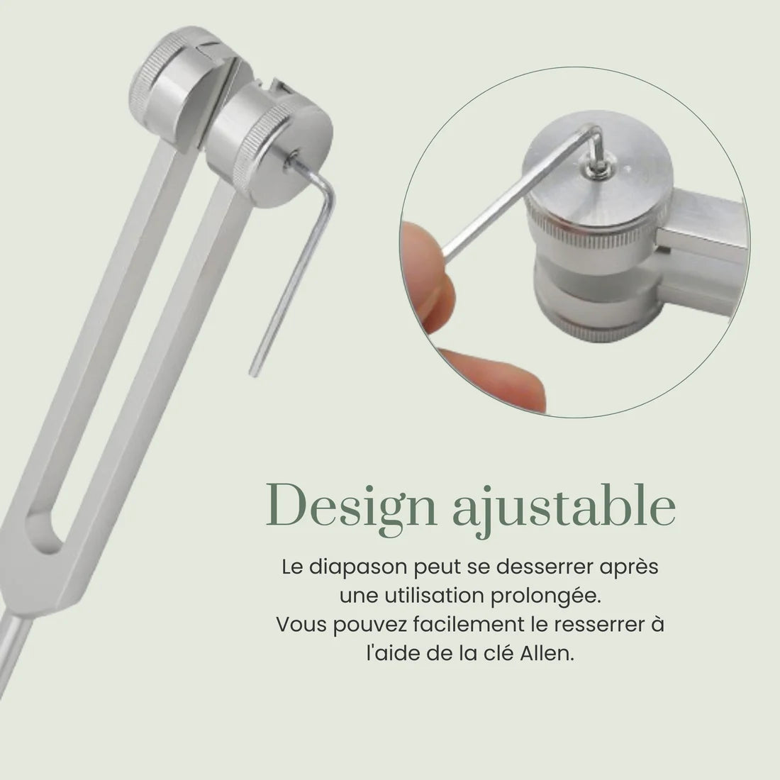 Diapason 128Hz للعلاج بالاهتزاز